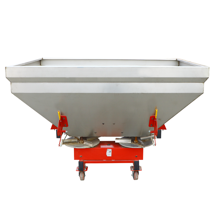 1200kg Three-point Suspension Stainless Steel Double Disc Fertilizer Spreader